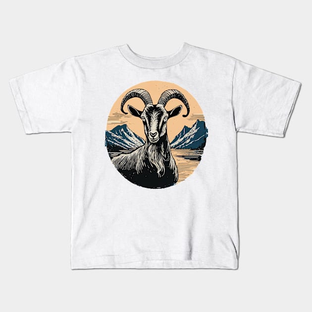 Goat Goat Kids T-Shirt by Kalle